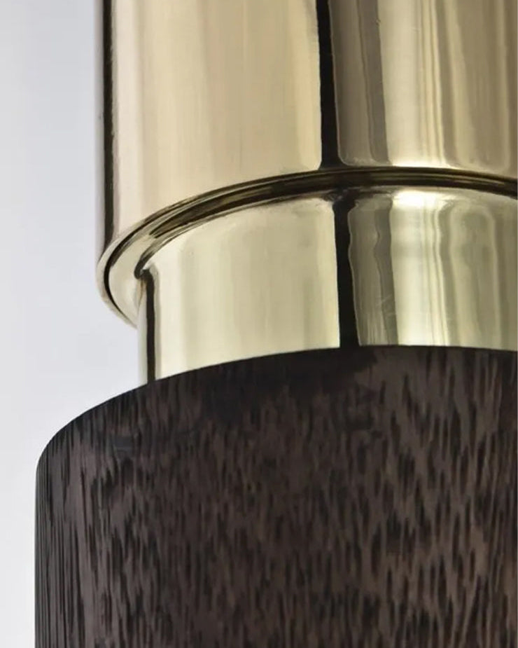 Faux Wood Shade Pendant Light - 18 Watt 