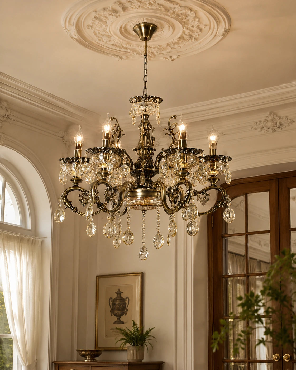 Imperial Crystal Elegance Chandelier - 6 Lights