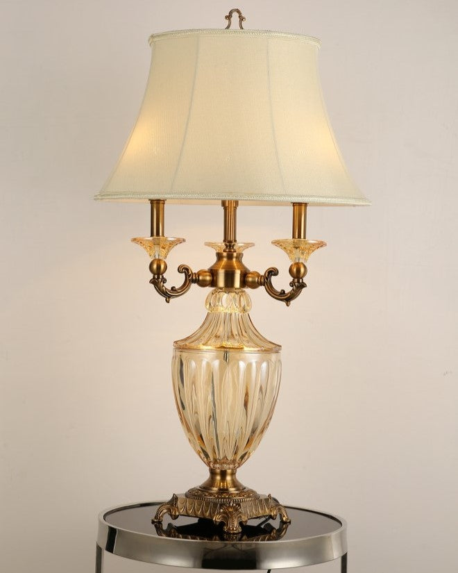 Victorian Elegance Crystal Table Lamp 