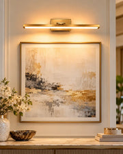 Golden Linear LED Display Wall Light - 12 Watt