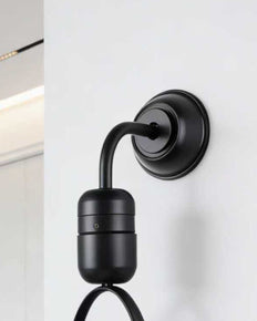 Modern Orbit Wall Mounted Fan - Black & Brown