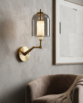 Aurora Luxe Glass Wall Light 
