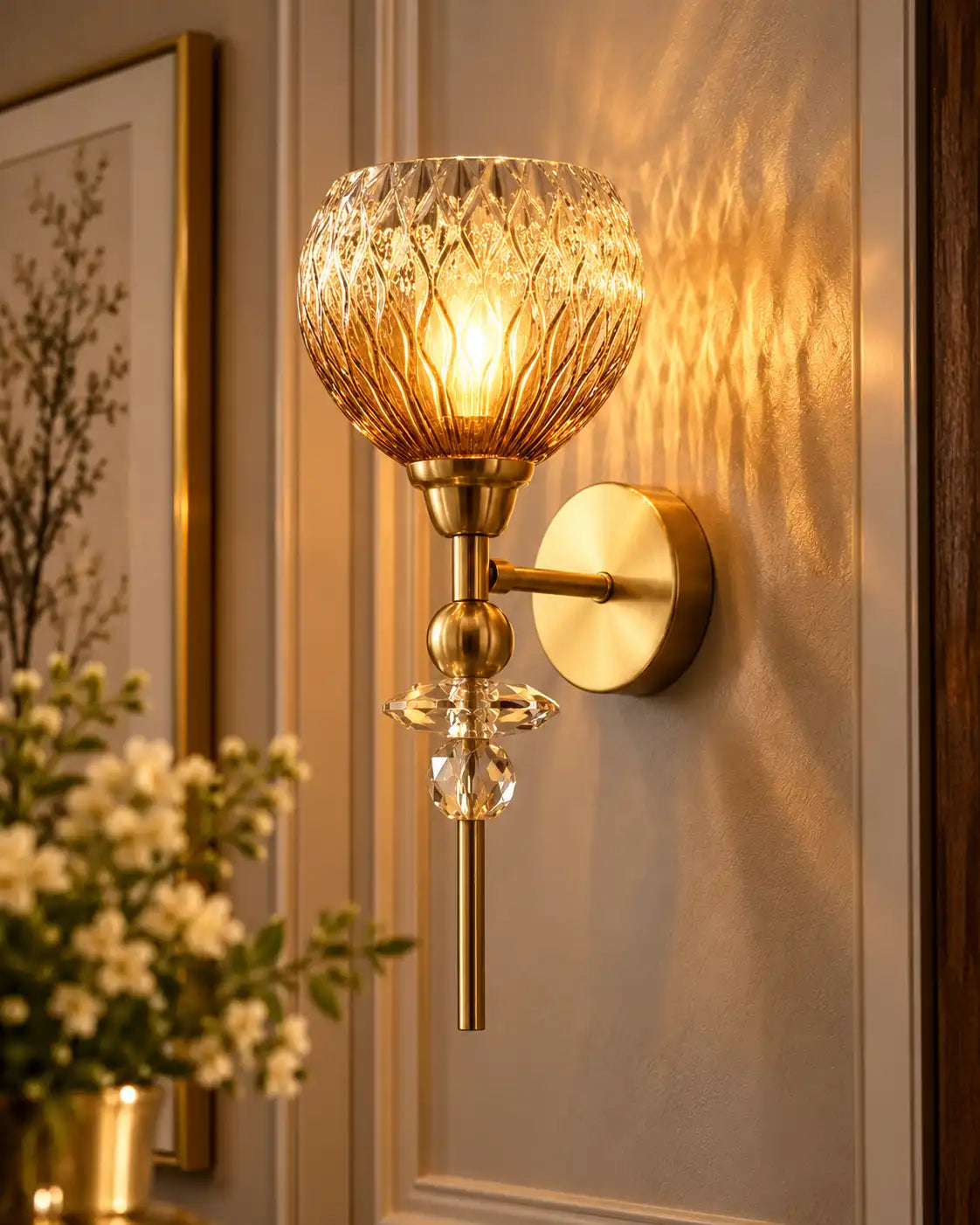 Celestia Crystal Elegance Wall Light