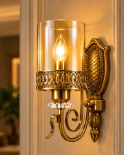 Regal Scrollwork Cylinder Wall Light