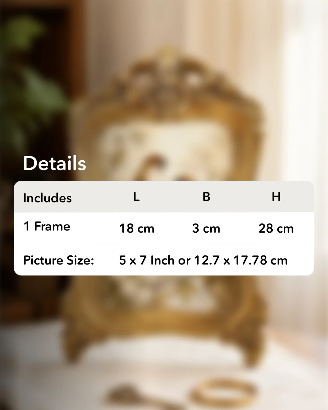 Regal Victorian Photo Frame 