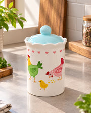 Cottage Coop Scalloped Storage Jar