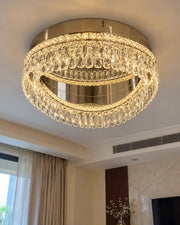 Opaline Crystal Ring Ceiling Light