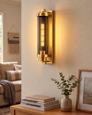Forge Cylinder Wall Light - Black