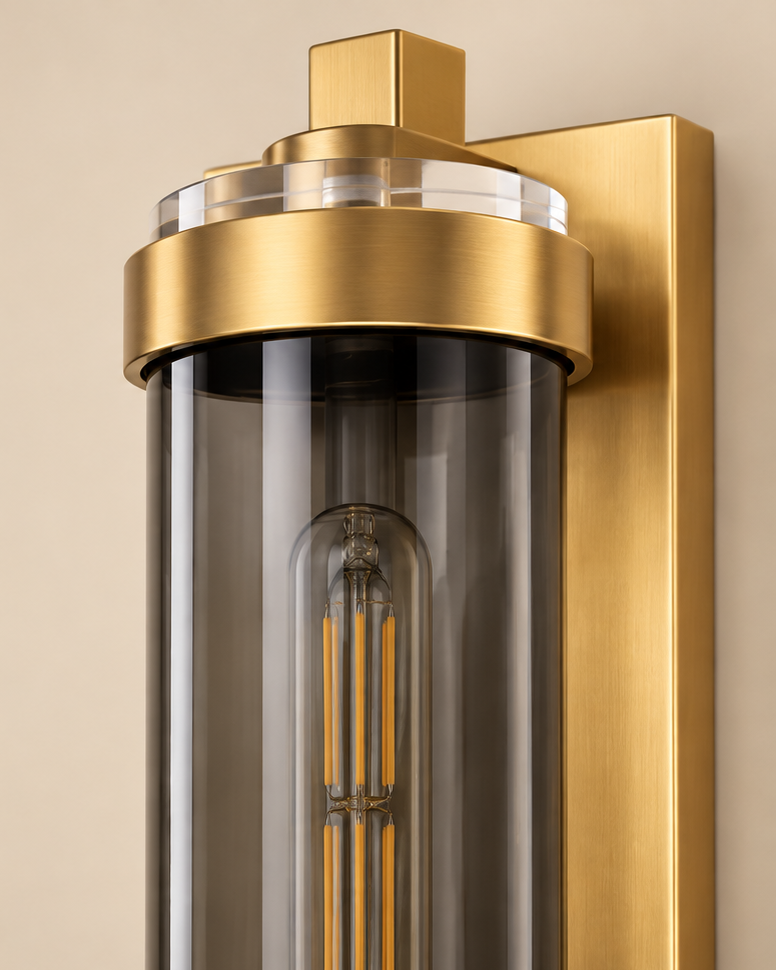 Forge Cylinder Wall Light - Gold