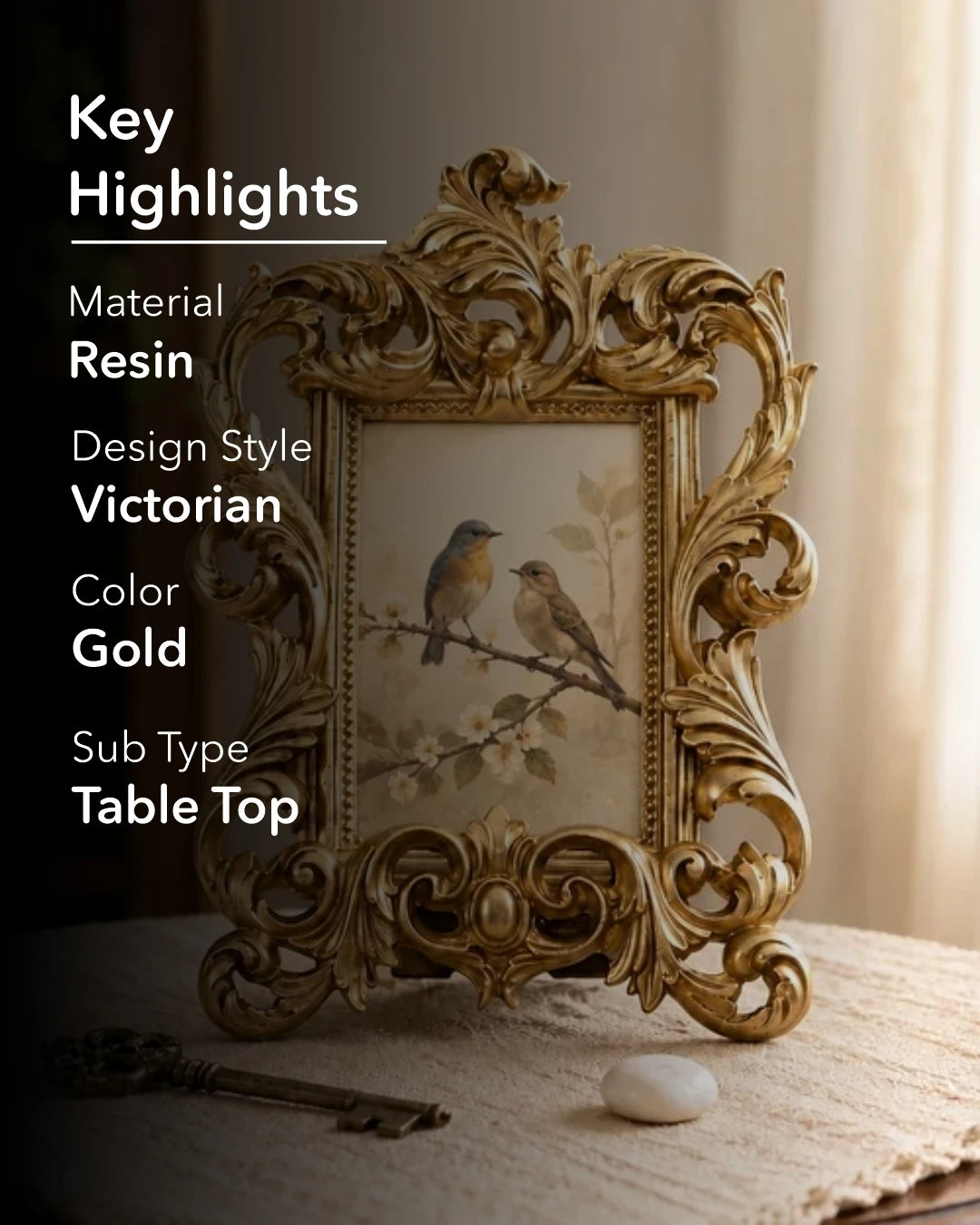 Arthur Antique Gold Photo Frame 