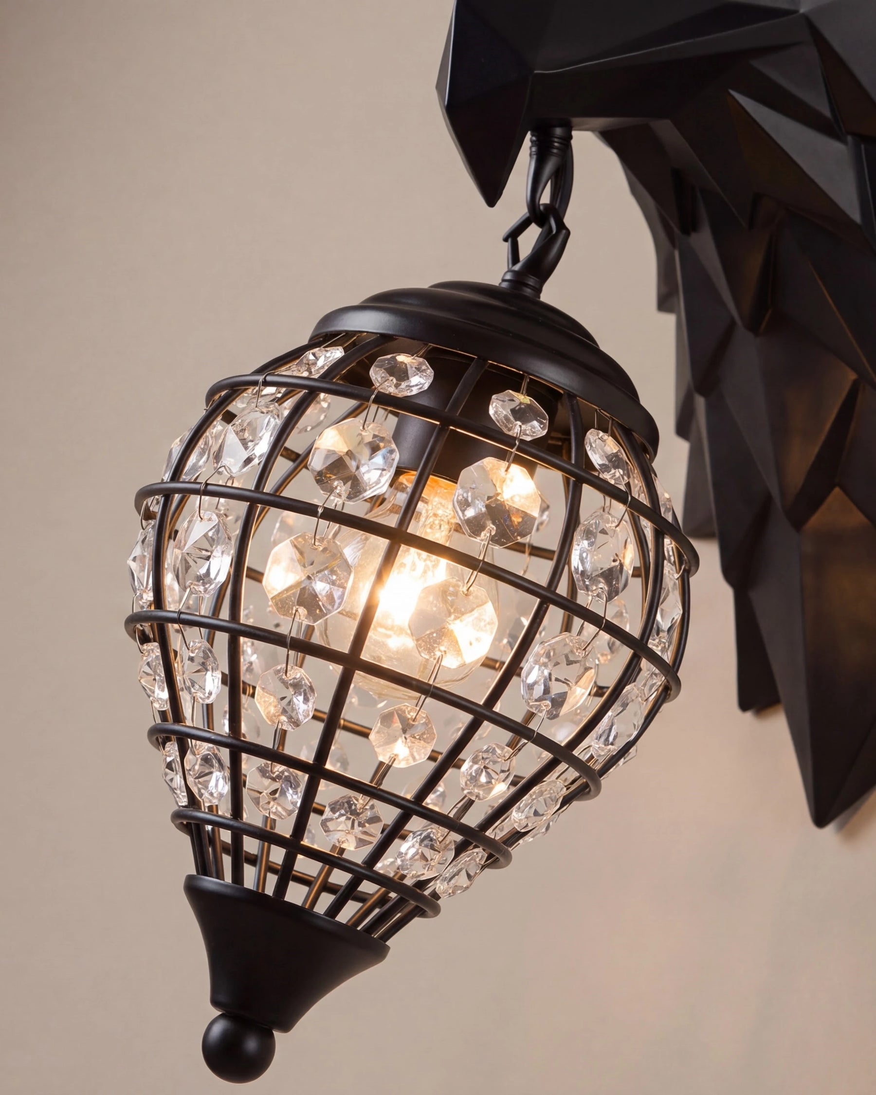 Falcon Crest Wall Light - Black 