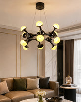 Noctavia Orb Branch Chandelier - 12 Lights 