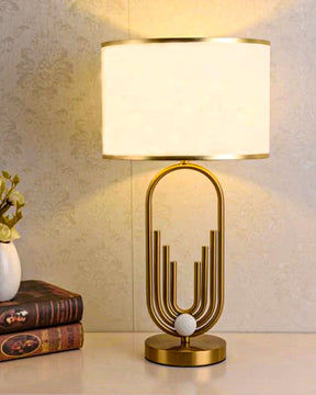Masela White & Gold Table Lamp