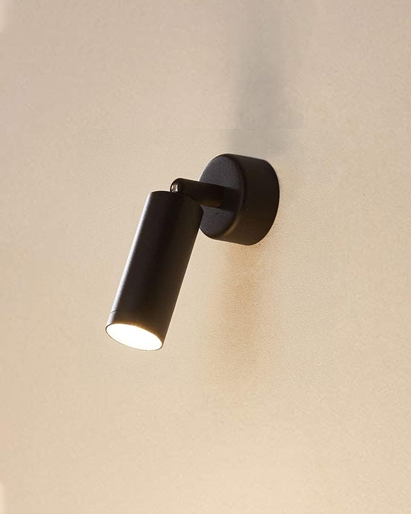 Bedside Reading Light Black Cylindrical Spotlight 5W-BK 