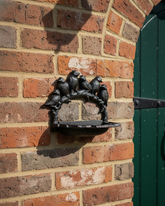 Perched Birds Cast Iron Bird Feeder 