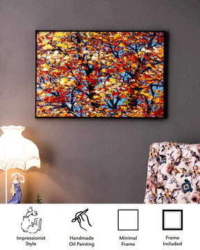 Nuture's Plenty Semi Hand-made Wall Art - 36*24  Inch - The Decor Kart 