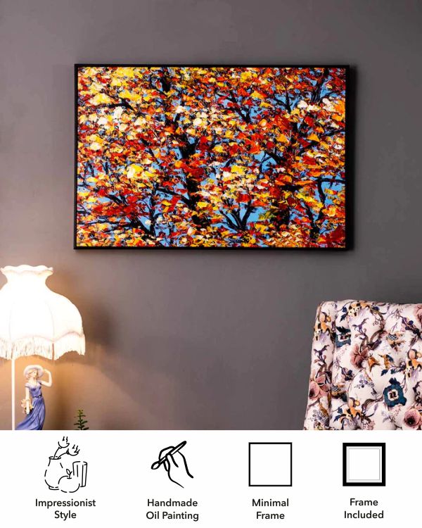 Nuture's Plenty Semi Hand-made Wall Art - 36*24  Inch - The Decor Kart 