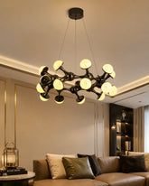 Noctavia Orb Branch Chandelier - 18 Lights 