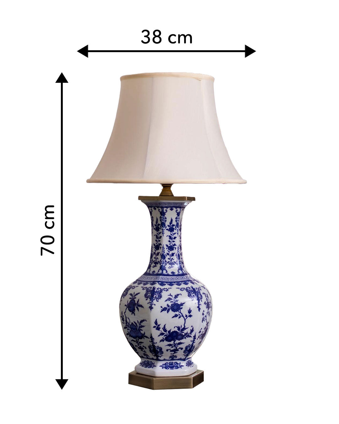 'Garlic Head' Porcelain Vase Table Lamp