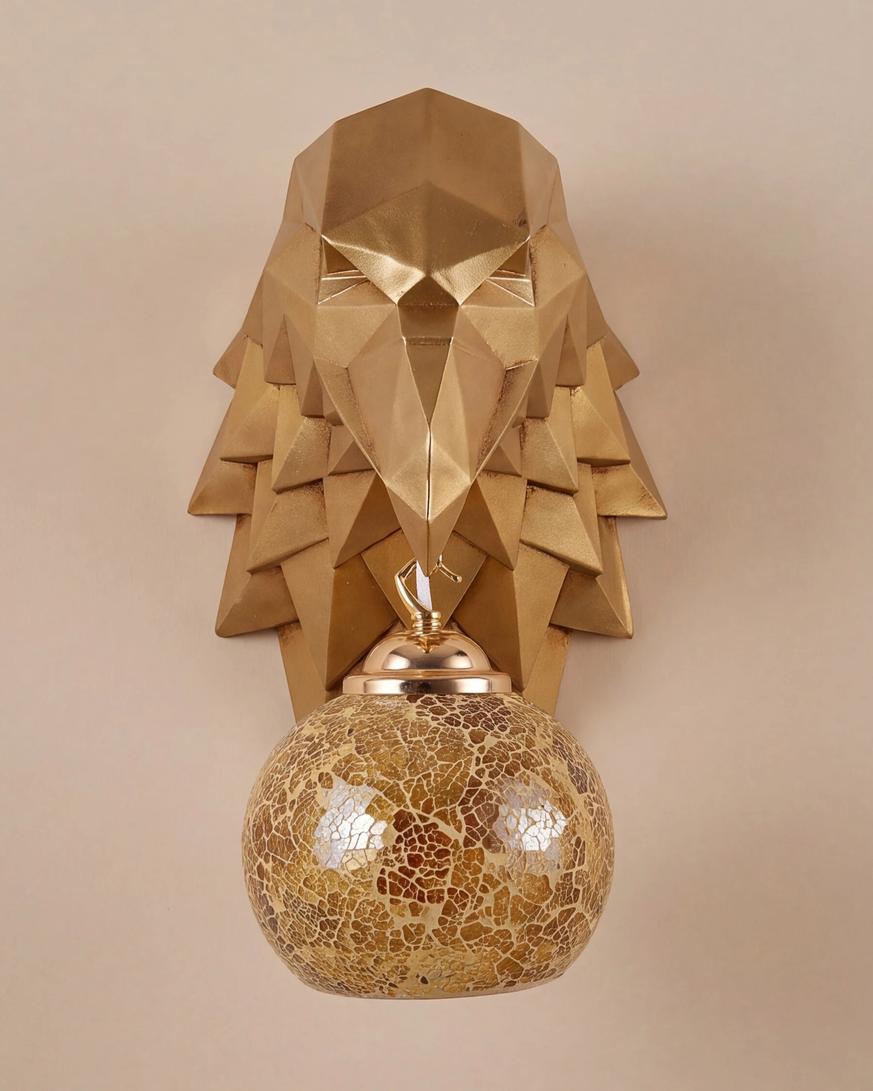 Falcon Crest Wall Light - Golden 
