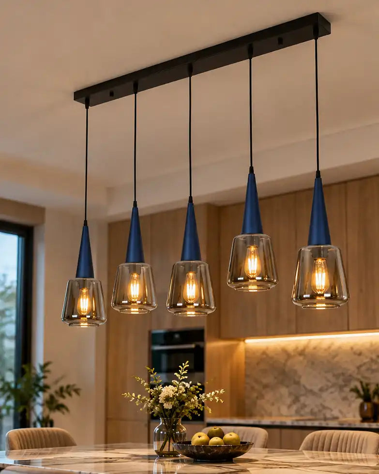 Noctara Prismline Quintet Chandelier