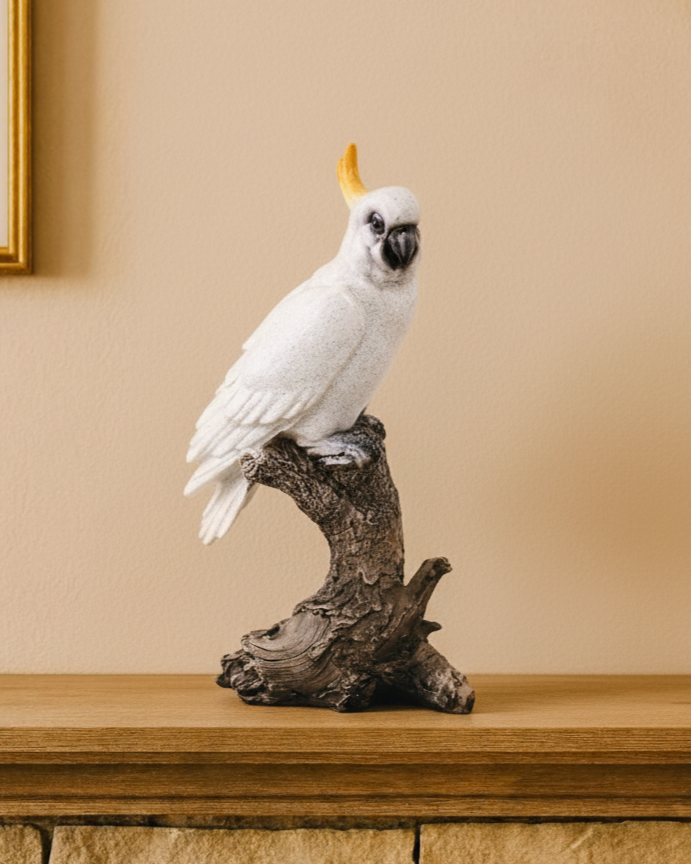 Majestic Cockatoo Decorative Figurine 