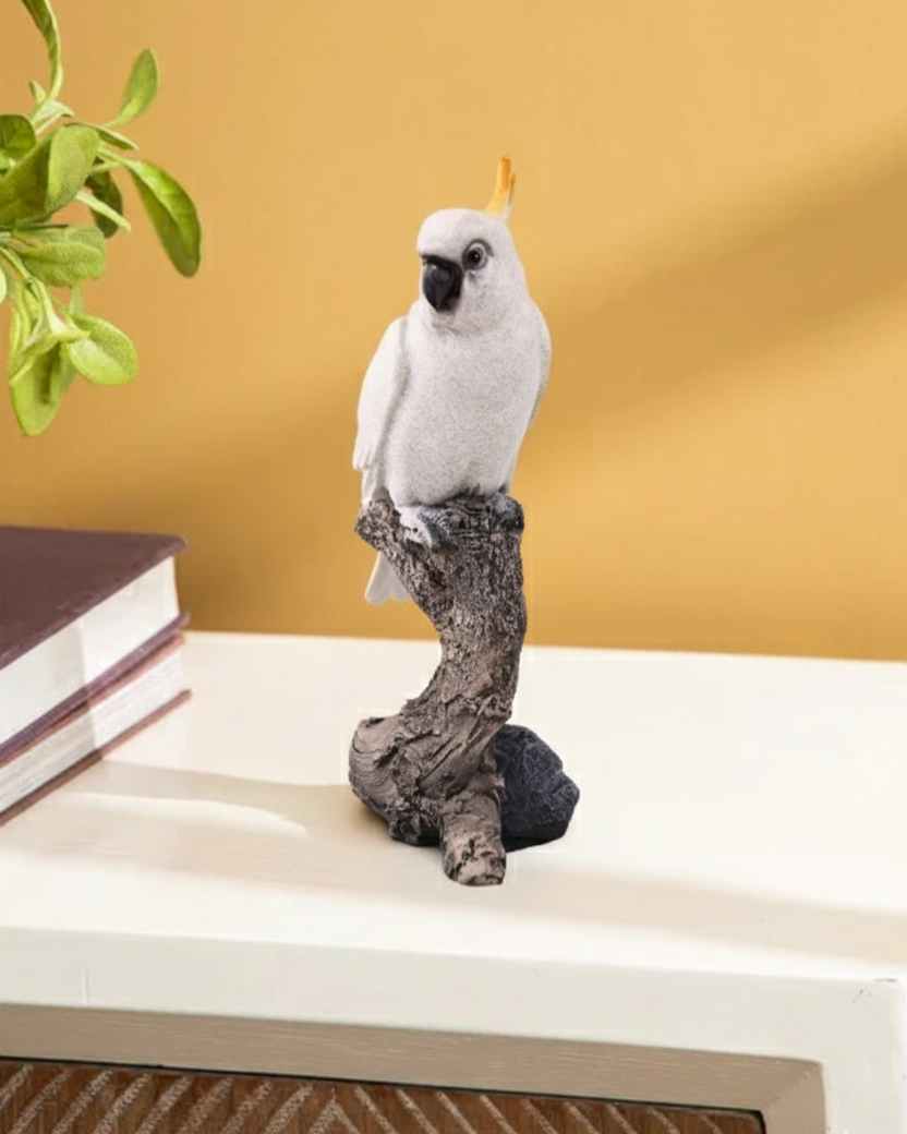 Majestic Cockatoo Decorative Figurine 