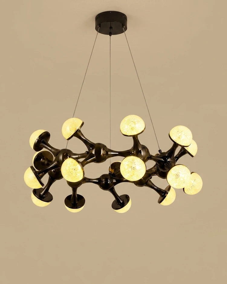 Noctavia Orb Branch Chandelier - 18 Lights 