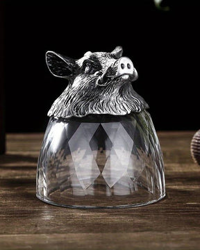 Boar Animal Head Shot Glass - The Decor Kart 