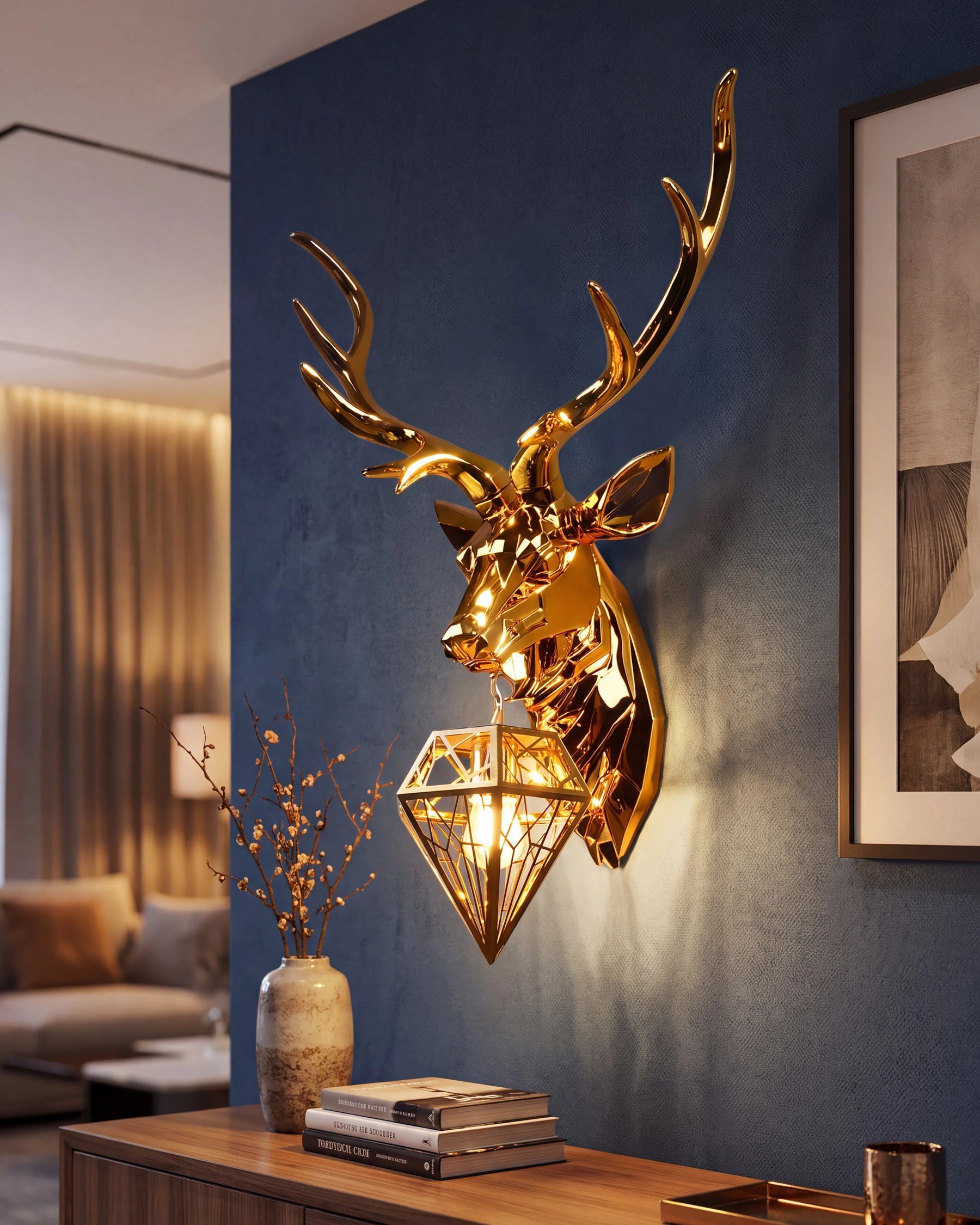 Majestic Deer Wall Light 