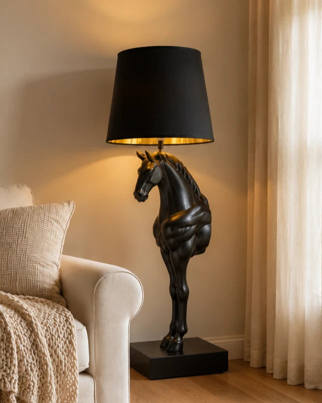 Equestrian Sculpture Floor Lamp 