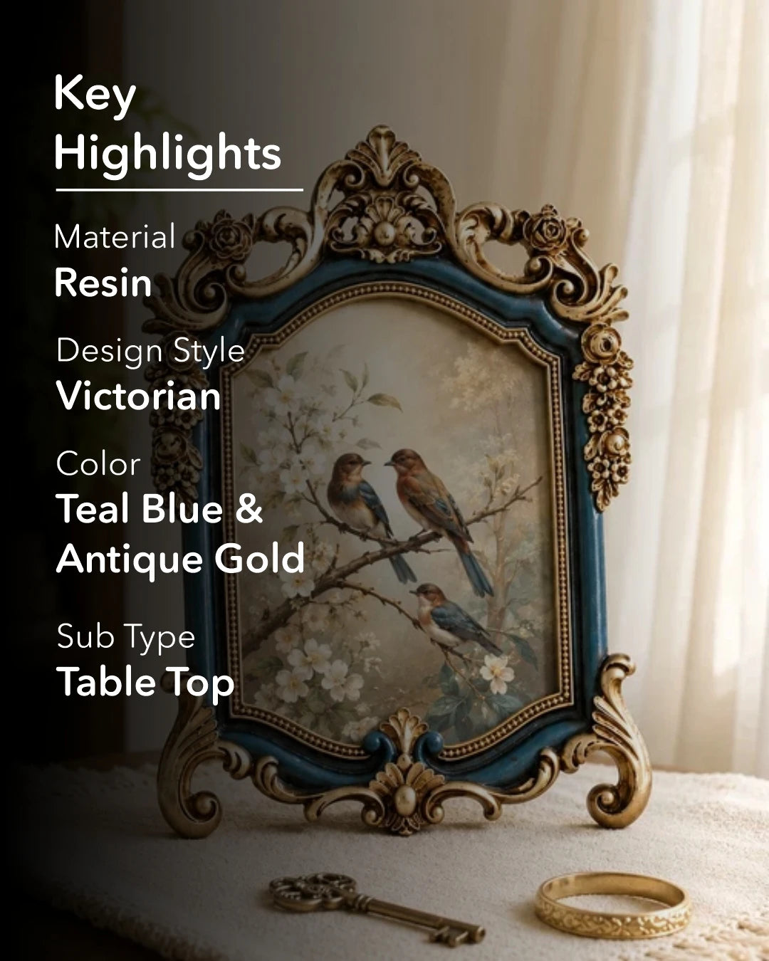 'Baroque Splendor' Victorian Photo Frame 