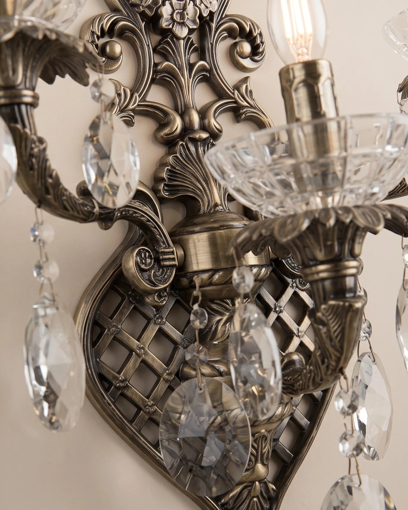 Vintage Flame Wall Light - 3 Light 