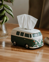 Iconic Volkswagen Bus Tissue Paper Holder - Green 