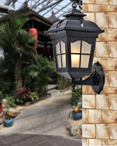 Black Classic Outdoor Wall Light 