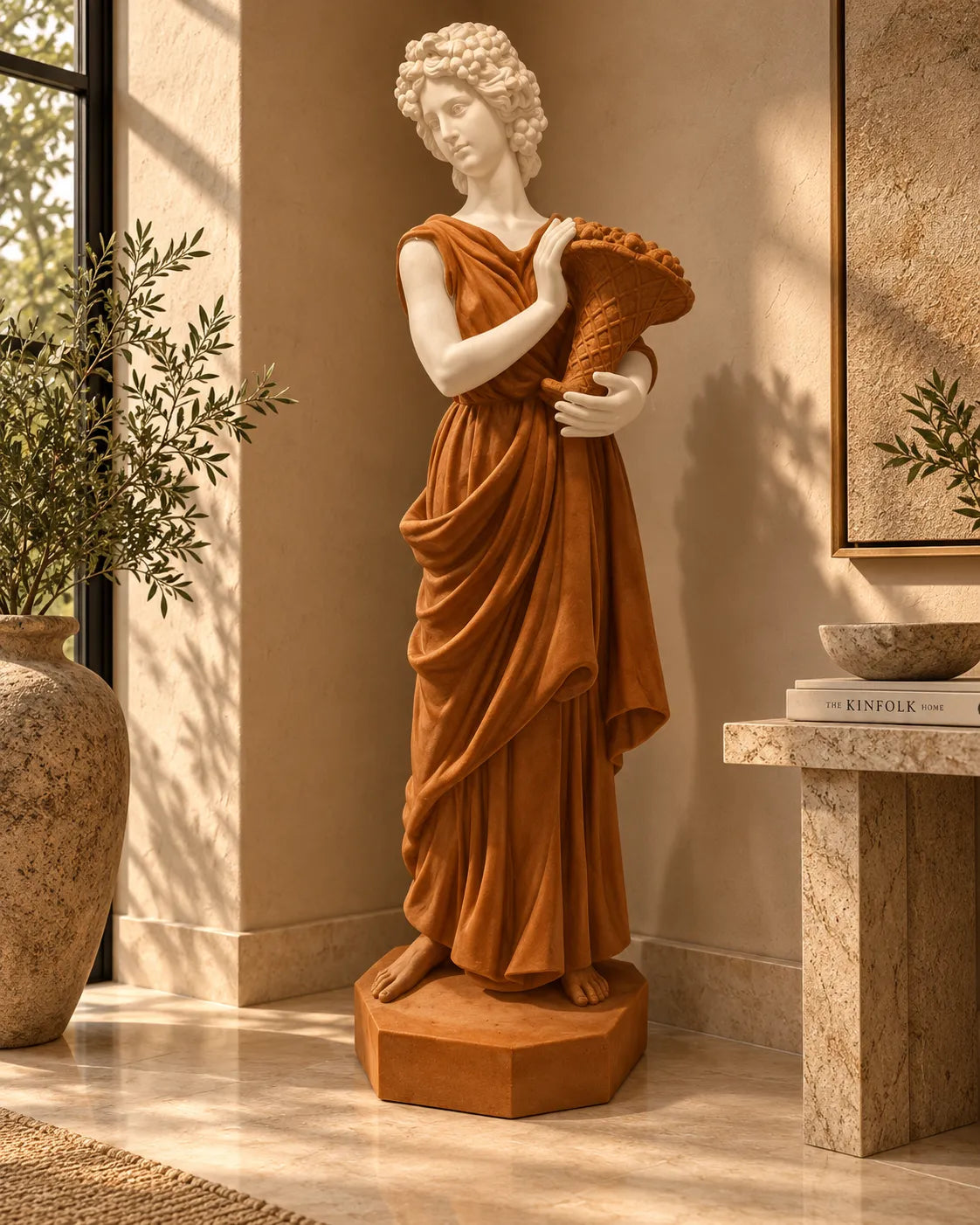 The Cornucopia Harvest Velvet Bust Sculpture