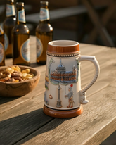 European Landmark Vintage Stein Beer Mug 