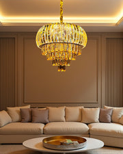 Golden Aurora Crystal Chandelier - 500MM