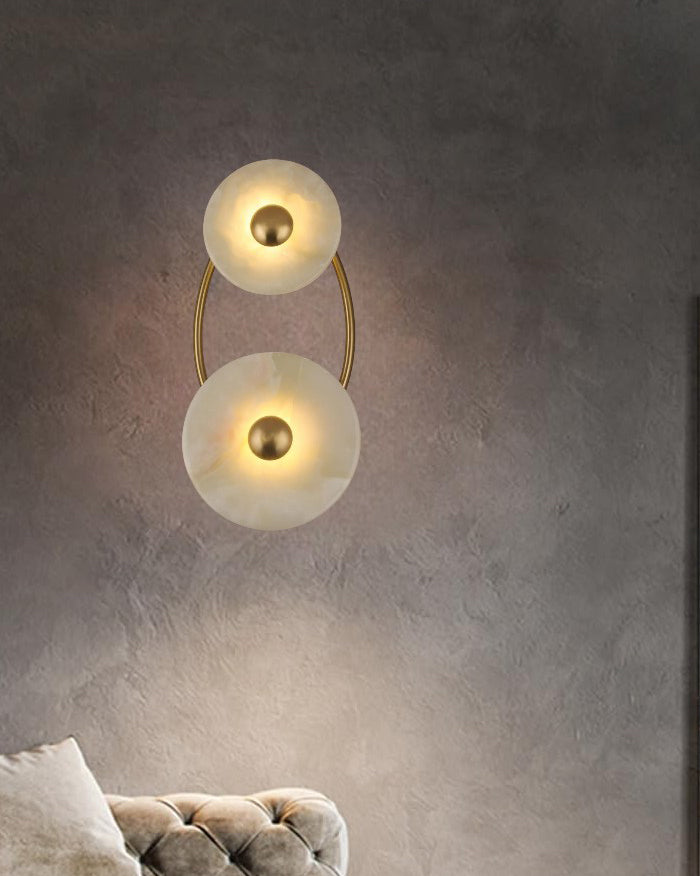 Double Head Marble Wall light 