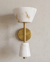 Dual Marble Elegance Wall Light 