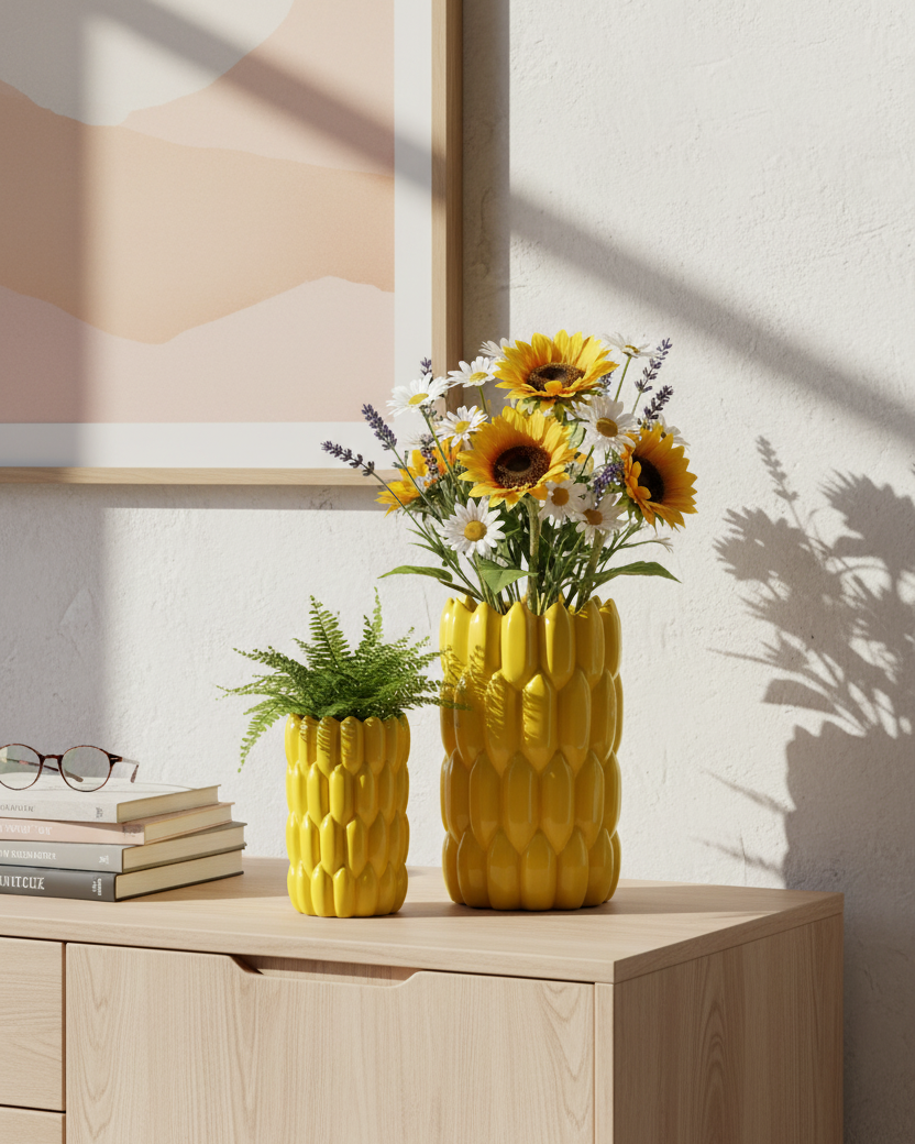 Banana Bunch Ceramic Vase - Large 