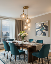 Golden Orbit Pendant Light 