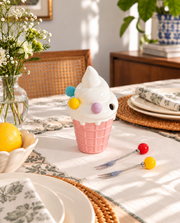 Ice Cream Fork Pick Holder - Pink