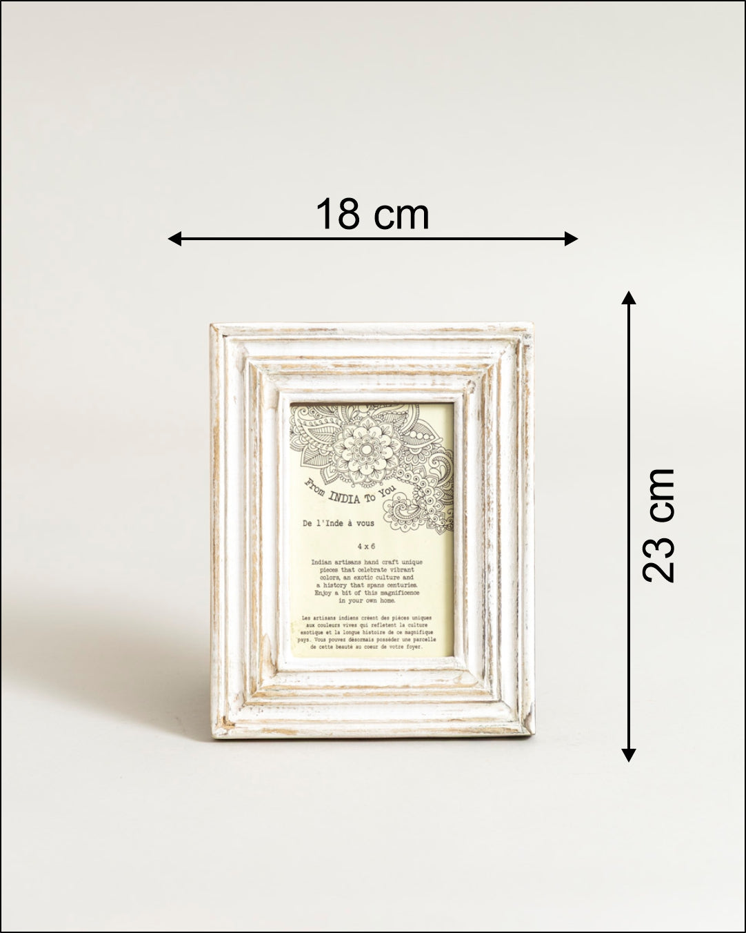 Classic Rustic Ivory Photo Frame 