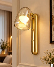 Luxe Glow Glass Shade Wall Light
