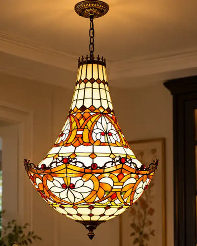 Classic Botanical Tiffany Chandelier