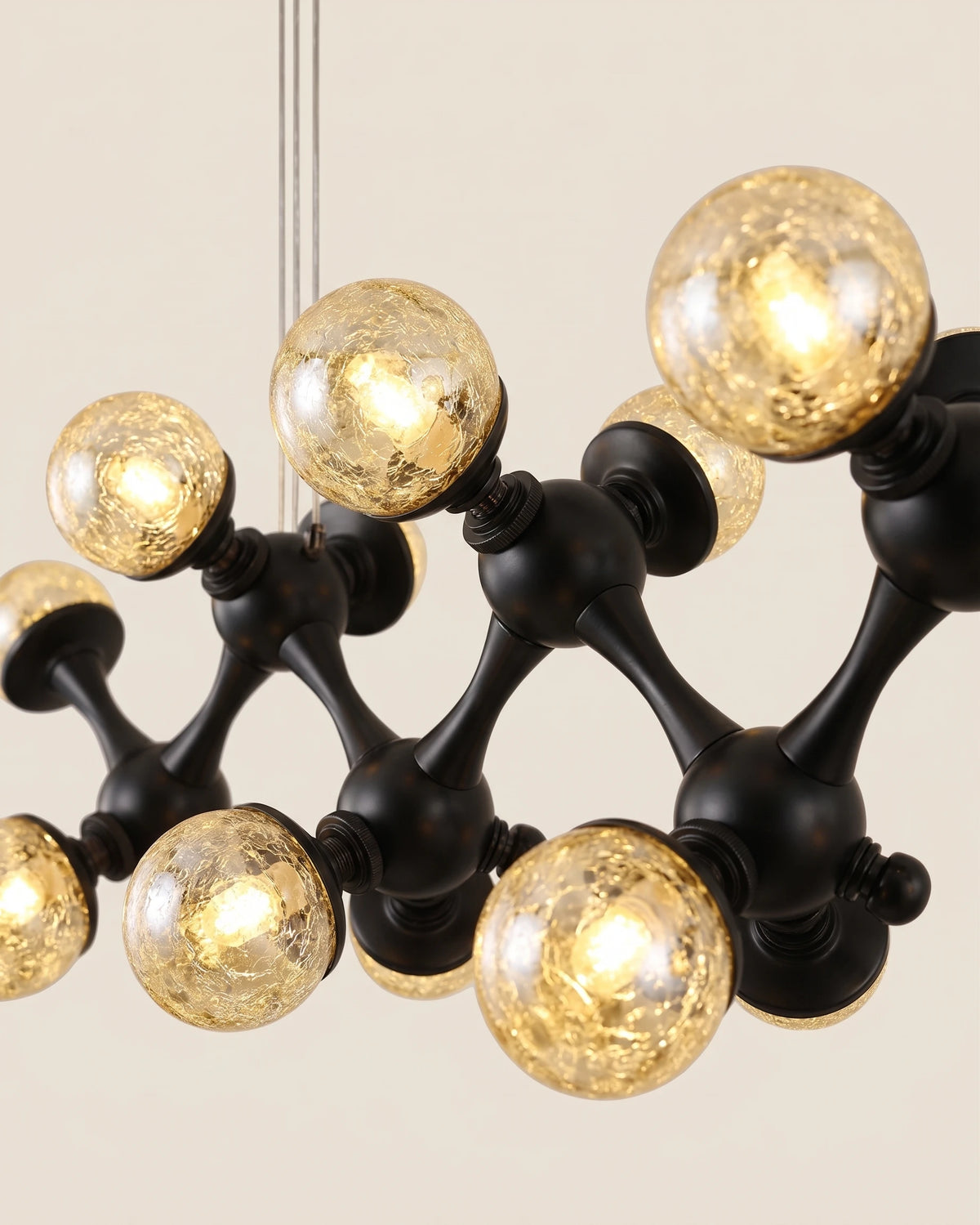 Noctavia Orb Branch Chandelier - 16 Lights