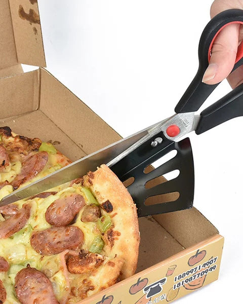 Pizza Scissors with Detachable Spatula 