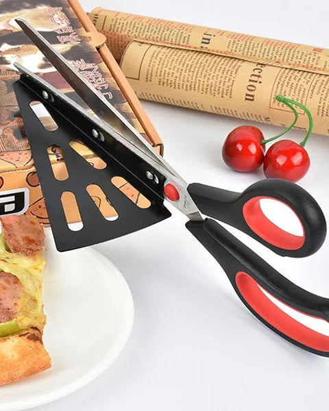 Pizza Scissors with Detachable Spatula 