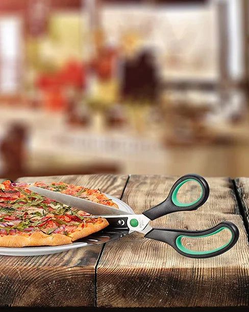 Pizza Scissors with Detachable Spatula 